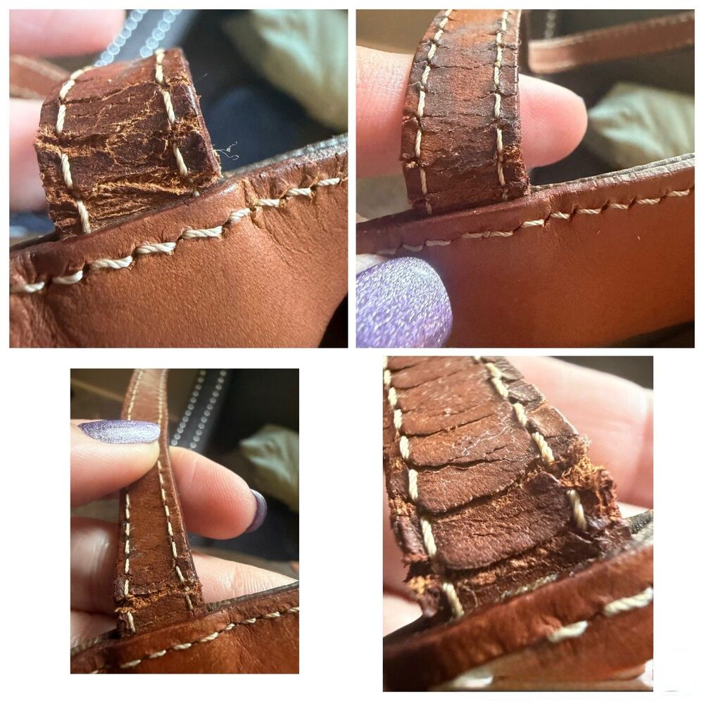 Celine Brown Monogram Tote with Tan Leather Trim - Picture 16 of 16